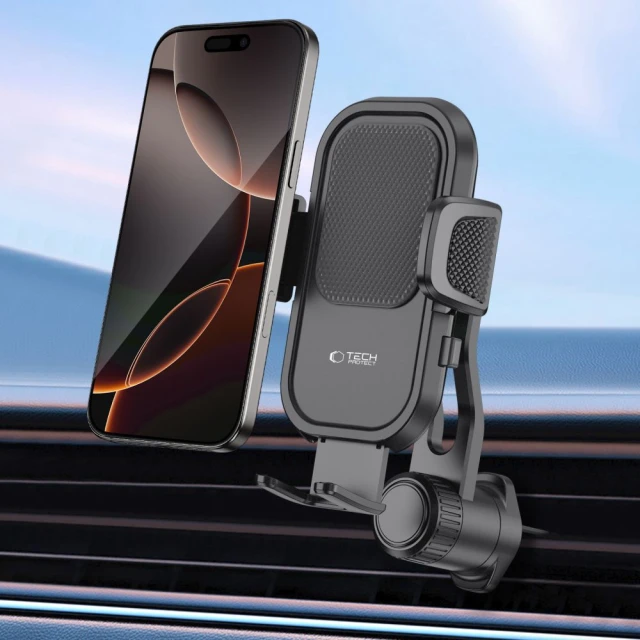 Автодержатель Tech-Protect V8 Universal Vent Black (5906302368631)