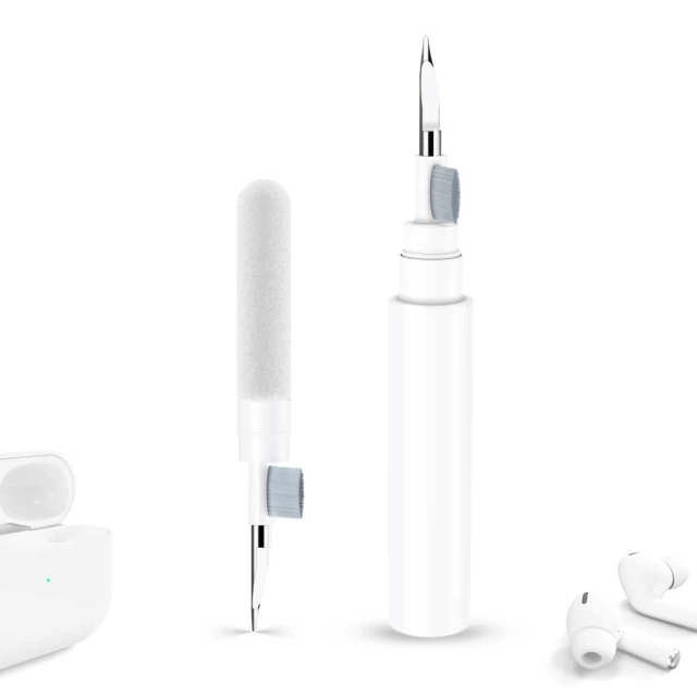 Набір для чищення навушників Tech-Protect CS02 Cleaner Set 3-in-1 White (5906302368693)