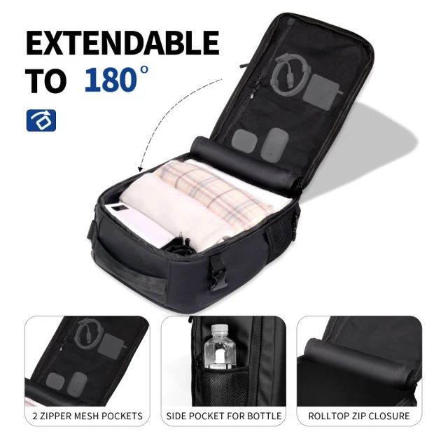 Рюкзак Tech-Protect Defender S50 Ryanair & Wizzair Travel 20L Black (5906302368808)
