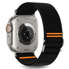 Ремінець Tech-Protect Nylon Slip для Apple Watch Ultra 3/2/1 49 mm | Series 11/10 46 mm | Series 9/8/7/6/5/4/SE 45 mm | 44 mm Black (5906302368853)