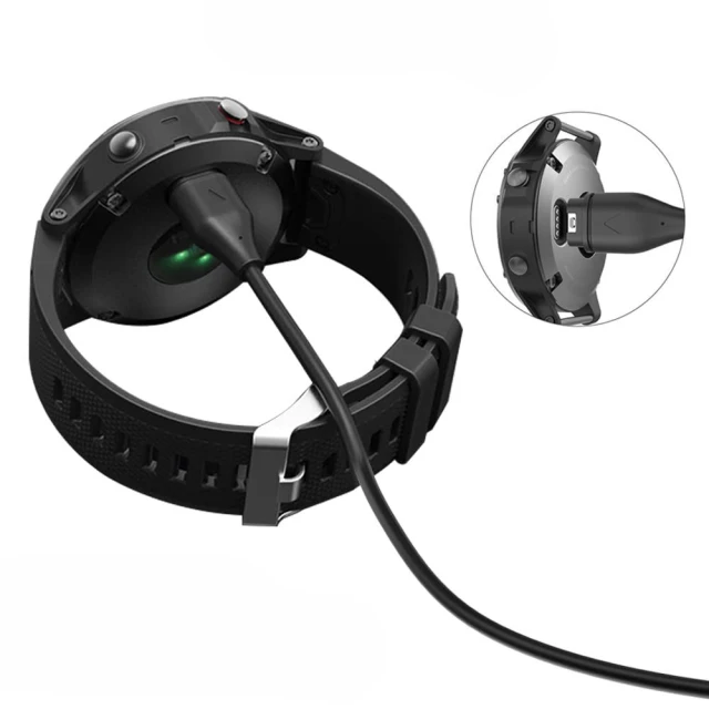 Зарядний кабель Tech-Protect MC04 UltraBoost USB-A для Garmin Watch Black (5906302368891)