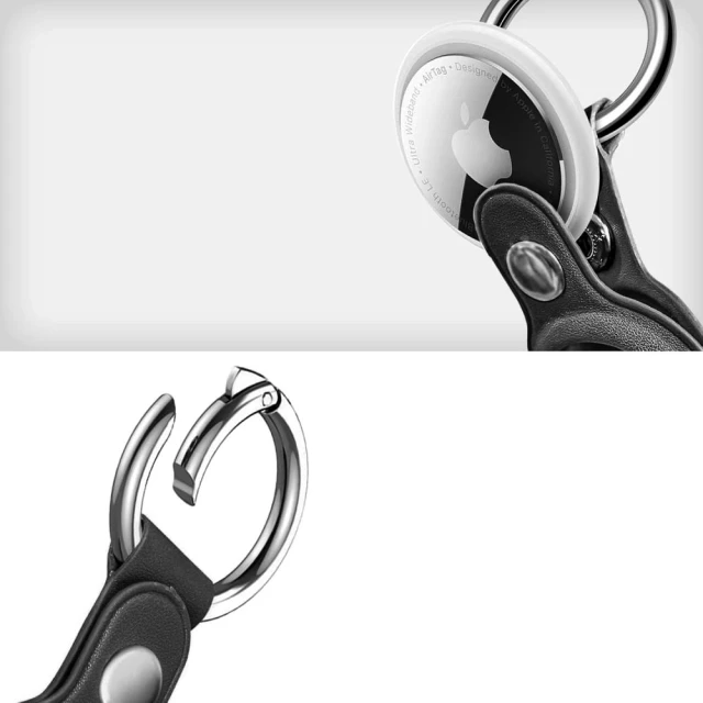 Брелок с кольцом Tech-Protect NaturalFit для Apple AirTag 2 | 1 Black (5906302368945)