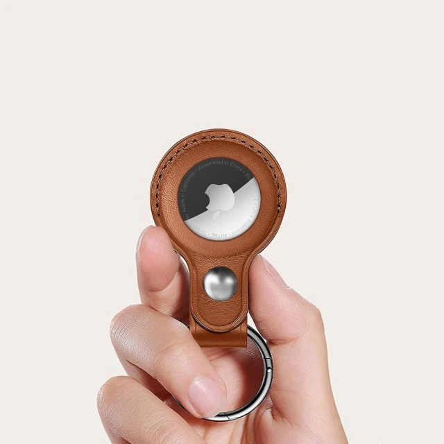 Брелок з кільцем Tech-Protect NaturalFit для Apple AirTag 2 | 1 Brown (5906302368952)