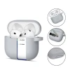 Чохол для навушників Tech-Protect Silicone Hook для AirPods 4 Crayon Grey (5906302370061)