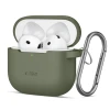 Чехол для наушников Tech-Protect Silicone Hook для AirPods 4 Olive Green (5906302370085)