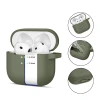 Чехол для наушников Tech-Protect Silicone Hook для AirPods 4 Olive Green (5906302370085)