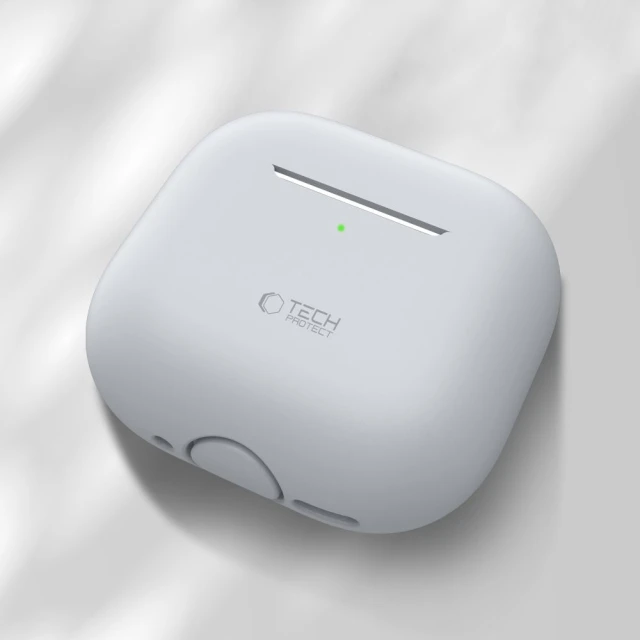 Чохол для навушників Tech-Protect Silicone для AirPods 4 Crayon Grey (5906302370108)