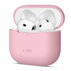 Чохол для навушників Tech-Protect Silicone для AirPods 4 Dusty Pink (5906302370122)