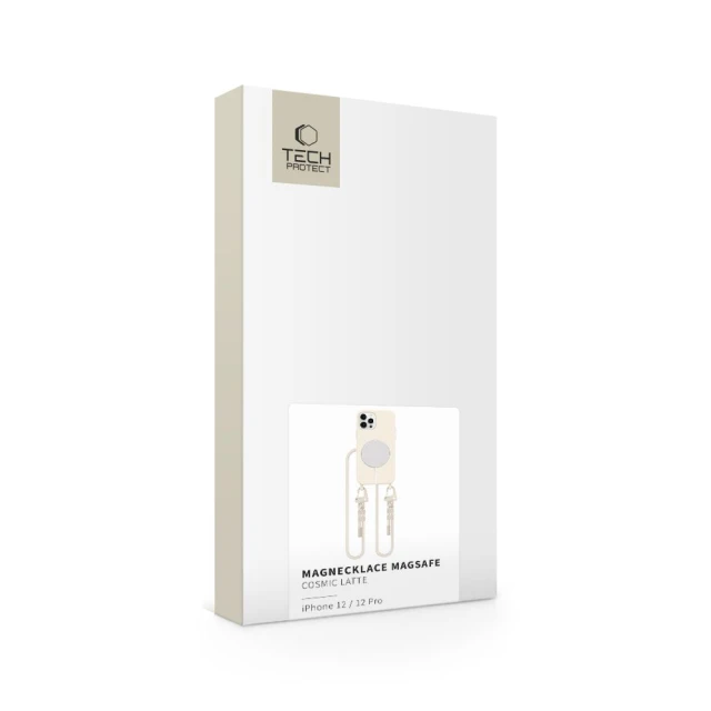 Чохол Tech-Protect MagNecklace для iPhone 12 | 12 Pro Cosmic Latte with MagSafe (5906302370436)