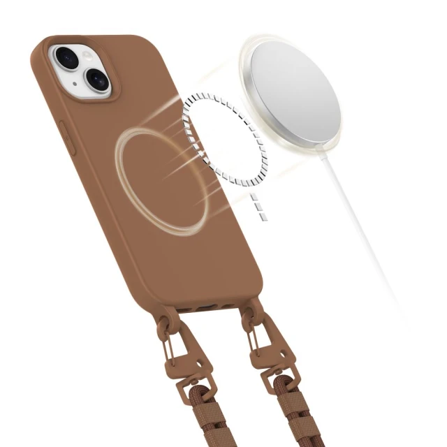 Чохол Tech-Protect MagNecklace для iPhone 14 | 13 Chocolate Brown with MagSafe (5906302370504)
