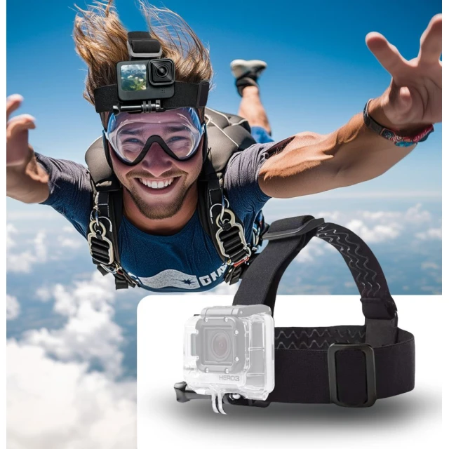 Головне кріплення Tech-Protect GA100 Head Mount для GoPro | DJI Black (5906302371754)
