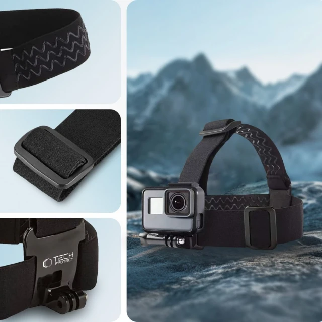 Головне кріплення Tech-Protect GA100 Head Mount для GoPro | DJI Black (5906302371754)