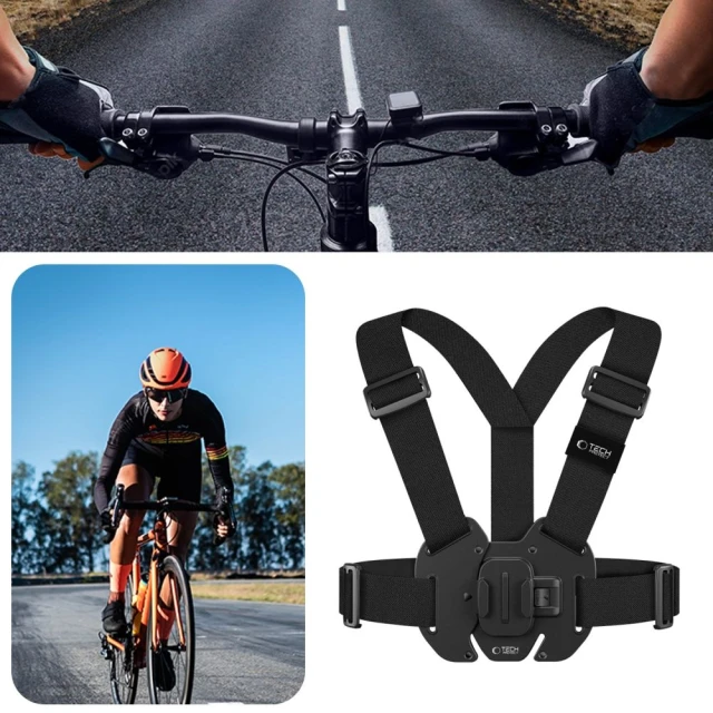 Нагрудне кріплення Tech-Protect GA100 Chest Mount для GoPro | DJI Black (5906302371761)