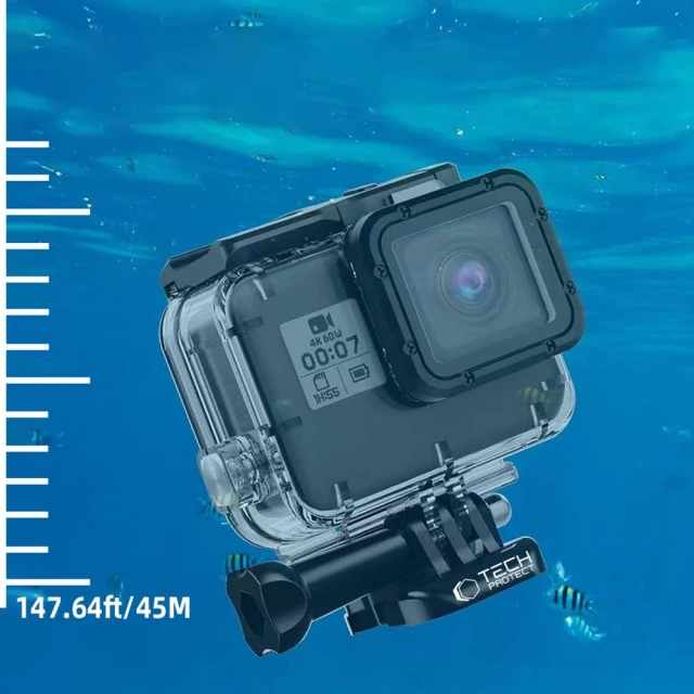 Водонепроницаемый чехол Tech-Protect GА200 Waterproof Case для GoPro Hero 5 | 6 | 7 Clear (5906302371778)