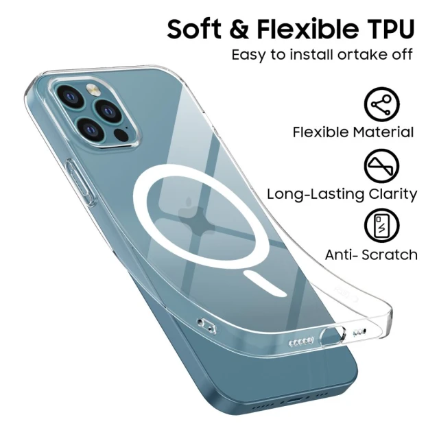 Чохол Tech-Protect FlexAir для iPhone 12 | 12 Pro Clear with MagSafe (5906302371945)