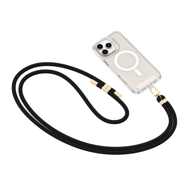 Ремінець Tech-Protect C7S Rope Crossbody Strap Black Gold (5906302372010)