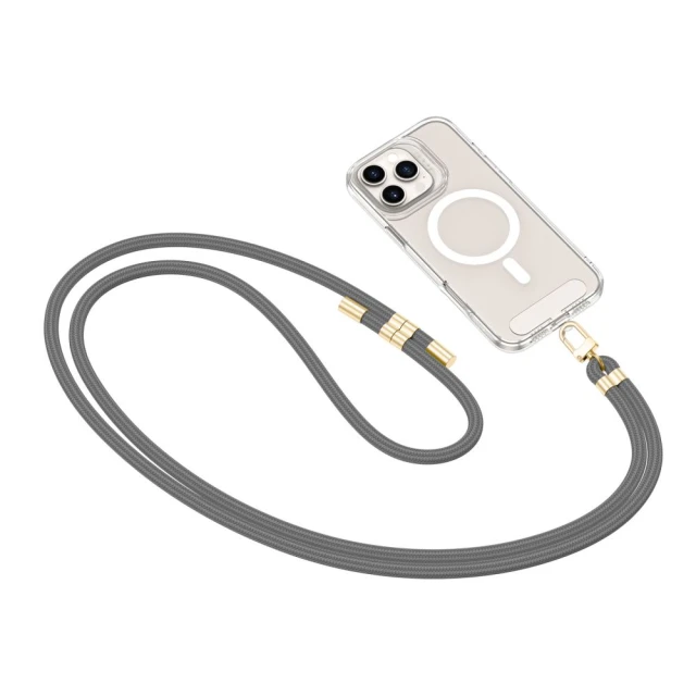 Ремінець Tech-Protect C7S Rope Crossbody Strap Crayon Grey Gold (5906302372034)