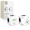 Перехідник мережевий Tech-Protect PCL3X4 2xUSB-A/2xUSB-C/3xSocket White (5906302372096)