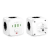 Перехідник мережевий Tech-Protect PCL3X4 2xUSB-A/2xUSB-C/3xSocket White (5906302372096)