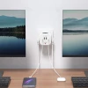 Перехідник мережевий Tech-Protect PCL3X4 2xUSB-A/2xUSB-C/3xSocket White (5906302372096)