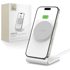 Бездротовий зарядний пристрій Tech-Protect A38 15W White with MagSafe (5906302372201)