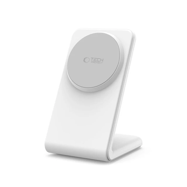 Бездротовий зарядний пристрій Tech-Protect A38 15W White with MagSafe (5906302372201)