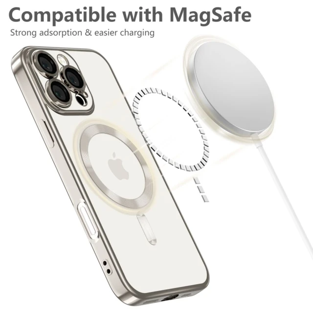 Чохол Tech-Protect MagFlex для iPhone 16 Pro Shiny Titanium with MagSafe (5906302372249)