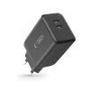 Сетевое зарядное устройство Tech-Protect NC45W-GaN PD 45W 2xUSB-C Black (5906302372386)