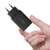 Сетевое зарядное устройство Tech-Protect NC45W-GaN PD 45W 2xUSB-C Black (5906302372386)
