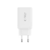 Мережевий зарядний пристрій Tech-Protect NC45W-GaN PD 45W 2xUSB-C White (5906302372393)