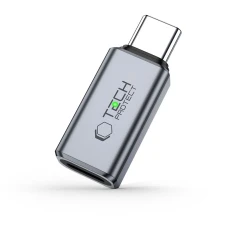 Аудіоадаптер Tech-Protect UltraBoost USB-C to Lightning Grey (5906302372508)