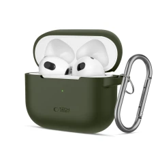 Чохол для навушників Tech-Protect Silicone Hook для AirPods 3 Olive Green (5906302375110)