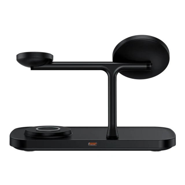 Бездротовий зарядний пристрій Tech-Protect A45 3-in-1 15W Black with MagSafe (5906302375608)