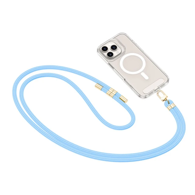 Ремінець Tech-Protect C7S Rope Crossbody Strap Baby Blue Gold (5906302375738)
