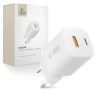 Сетевое зарядное устройство Tech-Protect NCM33W PD/QC 33W USB-C | USB-A White (5906302375752)