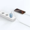 Мережевий зарядний пристрій Tech-Protect NCM33W PD/QC 33W USB-C | USB-A Baby Blue (5906302375769)
