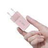 Мережевий зарядний пристрій Tech-Protect NCM33W PD/QC 33W USB-C | USB-A Baby Pink (5906302375776)