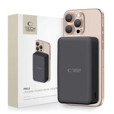 Портативний зарядний пристрій Tech-Protect PB12 LifeMag 20000 mAh Black with MagSafe (5906302375790)