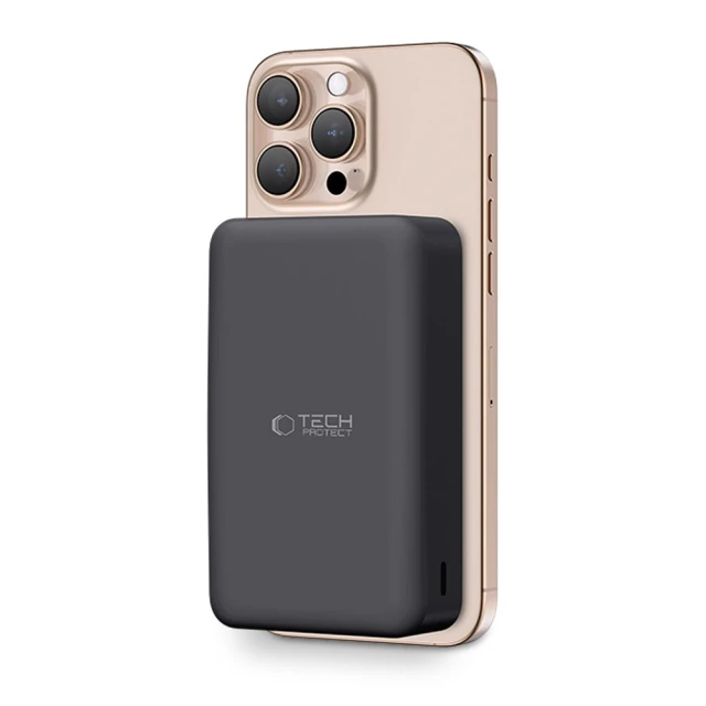 Портативний зарядний пристрій Tech-Protect PB12 LifeMag 20000 mAh Black with MagSafe (5906302375790)