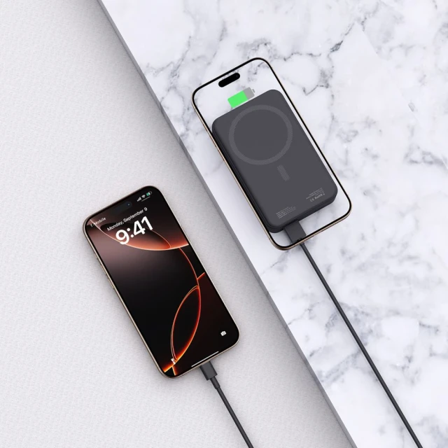 Портативний зарядний пристрій Tech-Protect PB12 LifeMag 20000 mAh Black with MagSafe (5906302375790)