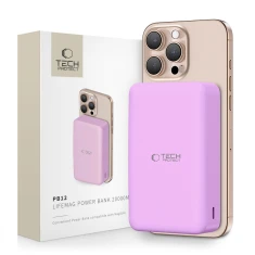 Портативное зарядное устройство Tech-Protect PB12 LifeMag 20000 mAh Lilac with MagSafe (5906302375813)