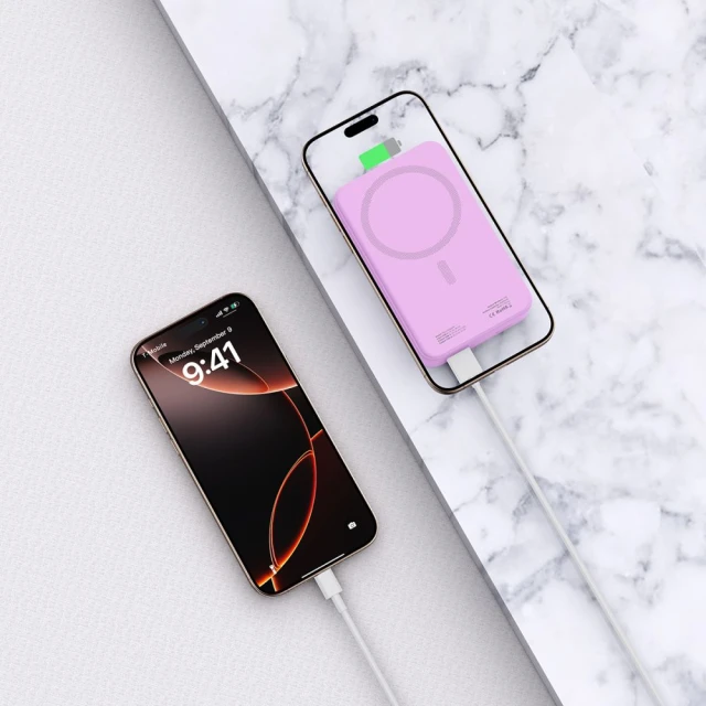 Портативний зарядний пристрій Tech-Protect PB12 LifeMag 20000 mAh Lilac with MagSafe (5906302375813)