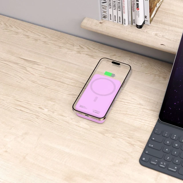 Портативний зарядний пристрій Tech-Protect PB12 LifeMag 20000 mAh Lilac with MagSafe (5906302375813)