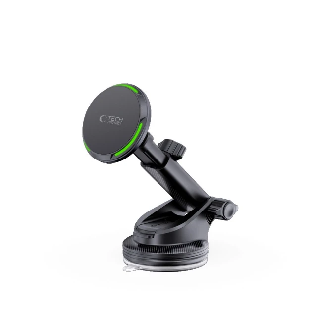 Автотримач із функцією бездротової зарядки Tech-Protect MM15W-V7 QI2 Magnetic Dashboard & Vent Car Mount Wireless Charger 15W Black with MagSafe (5906