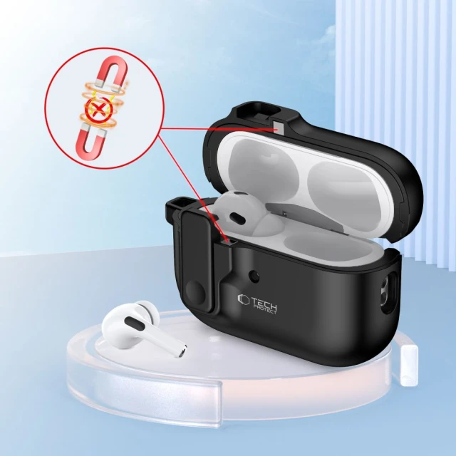 Чохол для навушників Tech-Protect Slim Hook для AirPods Pro 2 | 1 Black (5906302376261)