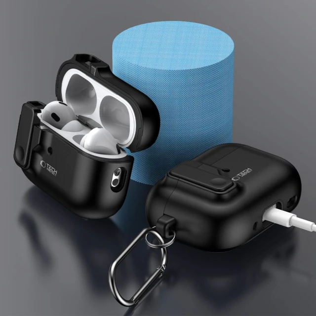 Чохол для навушників Tech-Protect Slim Hook для AirPods Pro 2 | 1 Black (5906302376261)