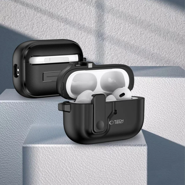 Чохол для навушників Tech-Protect Slim Hook для AirPods Pro 2 | 1 Black (5906302376261)