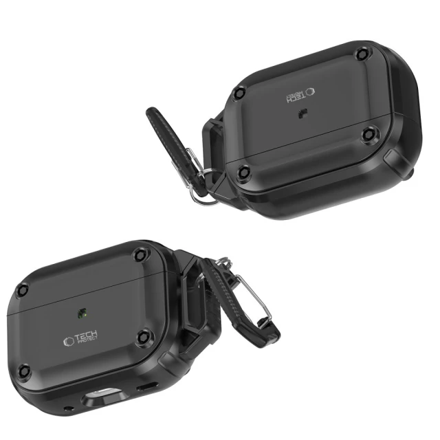 Чохол для навушників Tech-Protect Rough Hook для AirPods Pro 2 | 1 Black (5906302376278)