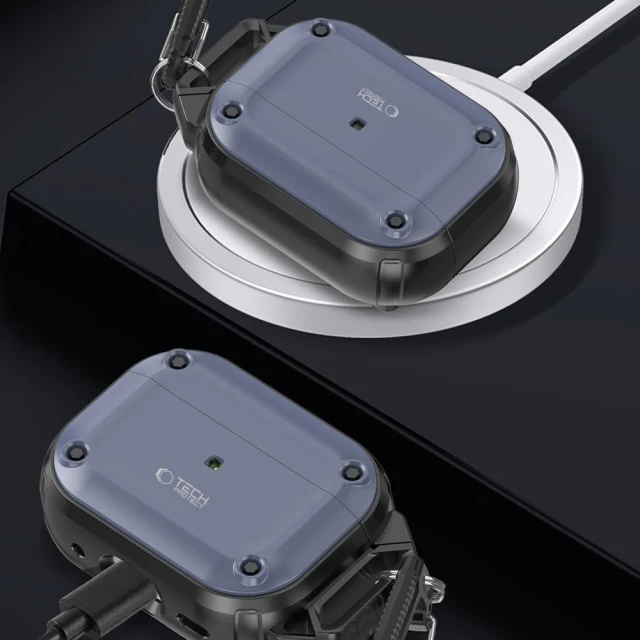 Чохол для навушників Tech-Protect Rough Hook для AirPods Pro 2 | 1 Steel Blue (5906302376308)