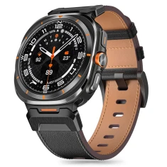 Ремешок Tech-Protect Delta Pro для Samsung Galaxy Watch Ultra (47 mm) Leather Black (5906302376377)